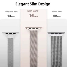 Slim Milanese Watch Strap Compatible With Apple Watch Band Women/Men 40mm 42mm 41mm 38mm 44mm 46mm 45mm 49mm Smartwatch Accessories,Magnetic Elegant Slim Design Bracelet Wristband Strap Compatible With IWatch Bands Series 10/9/8/7/6 5/4/3/SE/2nd Generation/Ultra/2,As A Gift For Friends And Family