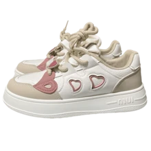 Love Shoes Cute Anti Slip Casual Shoes Cute Platform Fashion Women's Shoes Sneakers - Blanco - Ver 8