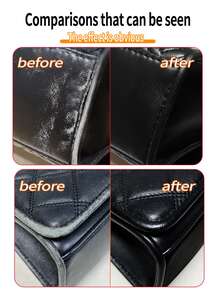 Black Shoe, Leather Sofa And Leather Repair Cream, Ideal For Repairing Worn, Damaged And Faded Leather!