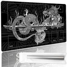 动漫 TCG 游戏垫带收纳袋 - 防滑橡胶底座，光滑布面 - 集换式卡牌游戏配件，适合 MTG/粉丝