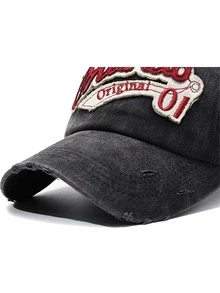 1 Piece ORLANDO 01 STITCHED BASEBALL CAP, UNISEX, ORIGINAL BEAND 1876 ORLANDO EMBROIDERED HAT ON THE SIDE, VINTAGE WASH CHIC CASUAL SUN HAT - Multicolor - View 11