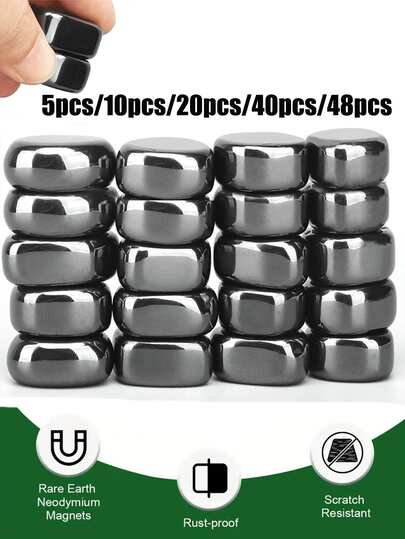 5/10/20/40/48 قطعة حجارة مغناطيسية متنوعة - مغناطيسات مستديرة رقيقة قوية من الأرض النادرة، معدنية، بشكل بيضاوي، مناسبة للسبورات الأبيض، الأعمال اليدوية، الصور، الملصقات، البطاقات البريدية، أدوات المنزل، خيار رائع للكريسماس، المطبخ والتناول