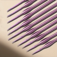 11 支优质三角形手柄细画笔，适用于丙烯画、油画、水彩画和数字油画、模型画、美甲画、工艺品、返校画、学校用品