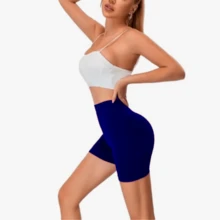 Liso Casual Sexy Ninguno Deportes y fitness - Azul Marino - Ver 2