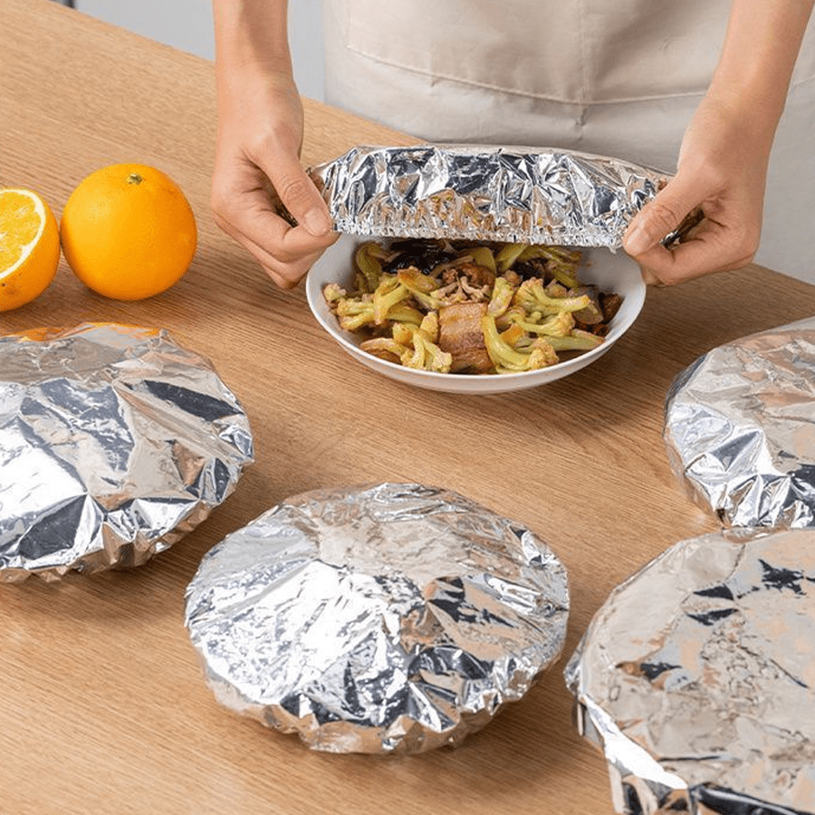 10/20 Stücke Alufolie Isolationsabdeckungen für Küche & Esszimmertisch - wiederverwendbar, wärmehaltende Lebensmittelverpackungen für Picknicks, Camping & Hausgebrauch, Campingessen Wärmeverpackung | Lebensmittelsicher | Wiederverwendbare Lebensmittelverpackung