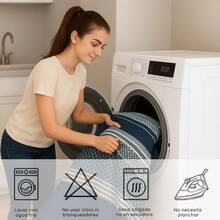 Juego De Sabanas Polar Termica Ultra Suave Diseño Estampado Varios Modelos Sabanas De Invierno - Azul Agua - Ver 7