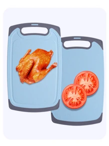 1 片双面砧板 抗菌防霉 家用辅助食品砧板 水果砧板 粘性厨房砧板 刀板 烹饪用具