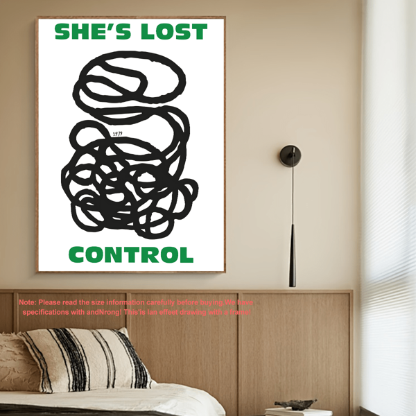 1 Stück, Joy Division Musikkunst Aufdruck "She's Out Of Control", Musiktext Druck, Kunst, Wandkunst mit Rahmen, Wandkunst, Poster, Leinwand Material (wahlweise mit Rahmen) für Wohnzimmer, Schlafzimmer, Büros usw. - perfekt für Feiertage, Wandmalereien, Poster, Geburtstags- und Abschlussgeschenke! Auswahl