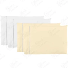 4 Pillowcases Pecal Flex- FP - Straw-white - View 1