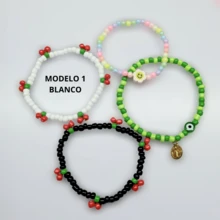 Men Bracelets - White - View 2