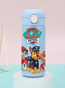 Paw Patrol 1Pc PAW Patrol Sports Insulated Stainless Steel Sports Water Bottle Cute Cartoon Characters Ryder Rubble Chase Skye Rocky Zuma 14oz (420ml) For Outdoor Activities Camping, Driving, Birthday Gift, Christmas Gift For Men And Women Fitness Lovers (The Color Of The Lid Button May Be Random)