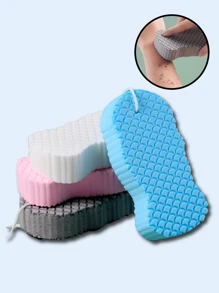 1/2/4 Stück Badeschwamm mit 3D-Struktur, sanfter Peelingschwamm, hautfreundlicher und wiederverwendbarer Badezimmerschwamm für den Sommer, effektive Reinigung und Peeling ohne Hautreizungen, geeignet für Dusche und Spa, sanfte Reinigung für alle Hauttypen, ideal als Badezimmerdekoration zu Hause und für den Familiengebrauch