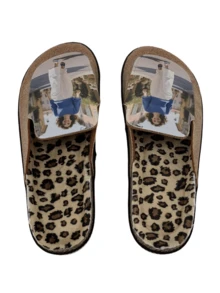Customized Slippers, Unisex Winter Slippers, Personalized Pattern, Photo, Logo Design, Gifts For Boyfriend, Family, Customers, Suitable For Events/Holidays, Beach, Hotel, Home