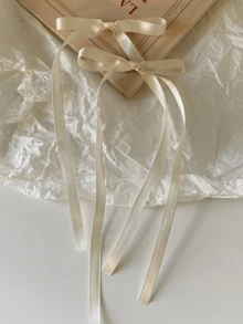 8个彩色蝴蝶结发夹，时尚优雅，小巧便携，时尚发饰，最佳礼物，简约高贵，扁平爪夹，头部饰品，发卡，夏季，假日，旅行 - 彩色 - 查看 5