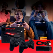 Consola Retro GameStick con 20,000 juegos 128 Gb 4K  +  2 Controles inalámbricos - Negro - Ver 4