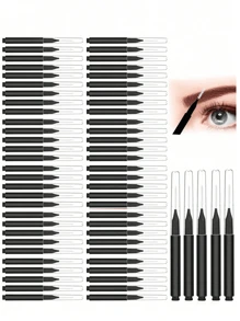 100pcs Micro Eyebrow Brush With Cap Brow Lamination Brush Spoolies For Eyebrow Eyelash Brow Brush Lash Filler Eyebrow Lash Lift And Tint Tools For Brows And Lashes Comb Extensions