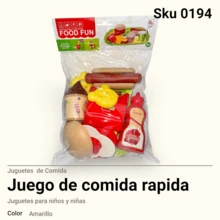 Juego de Comida rápida - Multicolor - Ver 1