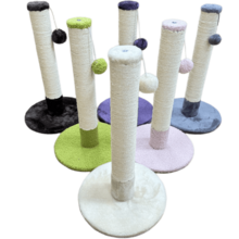 Stâlp de zgâriat pentru pisici, cadru de cățărat din sisal pentru pisici, placă verticală de zgâriat pentru pisici, stâlp de zgâriat pentru gheare, jucării pentru pisici adulte, cadru vertical de cățărat pentru pisici, placă de zgâriat pentru pisici, provizii pentru animale de companie, jucărie mică de auto-divertisment pentru pisici - Maro - Vizualizare 3