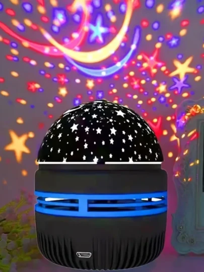 USB夜灯投影仪，室内床头氛围灯，卧室，生日礼物，圣诞节节日灯，全星空投影灯
