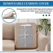 Local Delivery- 2025 New 2 Pieces Chair Covers With Arms Super Stretch Chair Slipcover For Living Room Pet Dog Universal Slip Cover Anti Slip Armchair Furniture Protector (Light Gray), 31"-46"(1 Cushion) - Peacock Blue - 查看 5