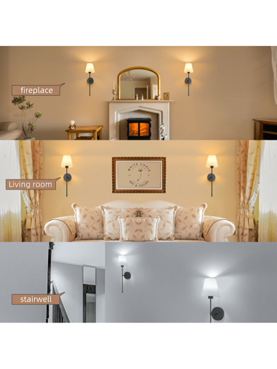 1P/ LED Nordic Wand Lamp Charge RGB Bulb /NO Removable Wireless Verlichting Bedroom Corridor Hallway Indoor Luminaire Bedside ative At The Entrance Of Ho Lights view 3