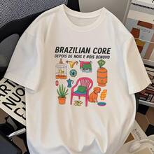 Cotton T-Shirt Soft Shirt Brazilian Core Nois DeNovo - trắng - Xem 2