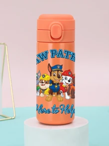 Paw Patrol 1Pc PAW Patrol Sports Insulated Stainless Steel Sports Water Bottle Cute Cartoon Characters Ryder Rubble Chase Skye Rocky Zuma 14oz (420ml) For Outdoor Activities Camping, Driving, Birthday Gift, Christmas Gift For Men And Women Fitness Lovers (The Color Of The Lid Button May Be Random)