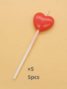 Heart-Shaped Candles, Birthday Candles, Birthday Cake Decorative Inserts, Birthday Cake Decorations, Autumn Cake Decorations, Cake Decorations, Baking Decoration Supplies