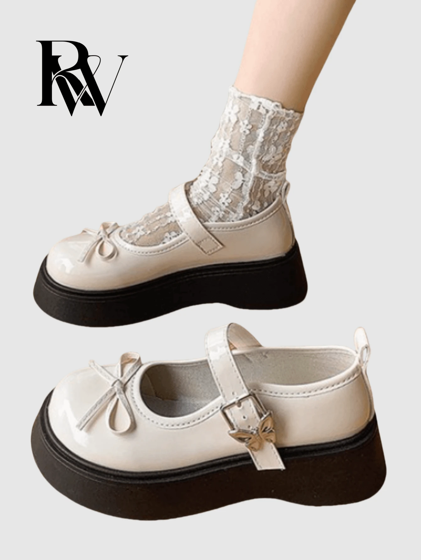 New Summer Mary Jane Flat Shoes For Women, Round Toe Bowknot Decor With Ankle Strap, Cute Outfit With Dress