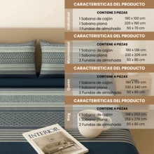 Juego De Sabanas Polar Termica Ultra Suave Diseño Estampado Varios Modelos Sabanas De Invierno - Azul Agua - Ver 2