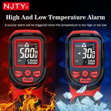 NJTY [Temperature Gun] Handheld Infrared Thermometer Gun - Multi-Point IR Targeting, Non-Contact Digital Temperature Reader, Perfect For Cooking & Pizza Ovens & Industrial Temperature Measuring Tool