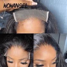 WOWANGEL 6x6 True HD Lace Closure Brazilian Human Hair Straight Hair Invisible Melt Skins Pre Plucked Real HD Lace Frontal Closure Only Virgin Hair For Women