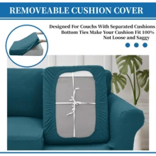 Local Delivery- 2025 New 2 Pieces Chair Covers With Arms Super Stretch Chair Slipcover For Living Room Pet Dog Universal Slip Cover Anti Slip Armchair Furniture Protector (Light Gray), 31"-46"(1 Cushion) - 藕粉色 - 查看 10