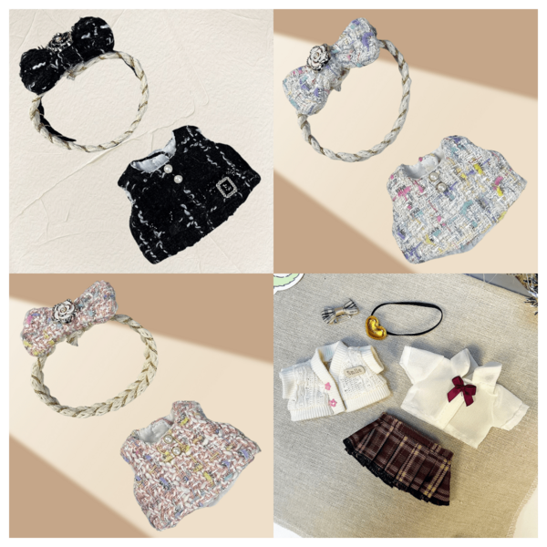 1 Pc (Clothes Only)17cm Newlabubu Blind Box Pendants Fashion Clothes For The First And Second Generations