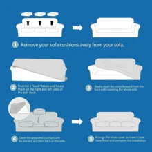 Local Delivery- 2025 New 2 Pieces Chair Covers With Arms Super Stretch Chair Slipcover For Living Room Pet Dog Universal Slip Cover Anti Slip Armchair Furniture Protector (Light Gray), 31"-46"(1 Cushion) - 藕粉色 - 查看 6