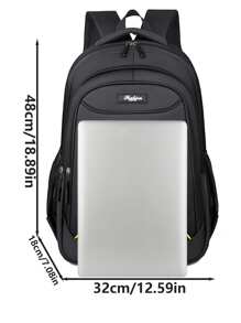Leisure School Bag Male Canvas Simple Backpack Male Korean Version Backpack Large Capacity Middle School Bag Computer Travel Bag Laptop Backpack School Backpack Book Bag Black Backpack Travel Outdoor Water-Proof Step Into Spring Vacation Travel Backpack Laptop Bag Gift Bags For Travel Big Bag Boy Essentials School Supplies Backpack For Travel Office Accessories School Bag For College Bag For School