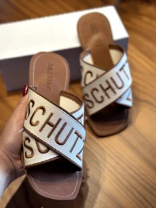 Women Flat Sandals - 關閉/焦糖色 - 查看 3