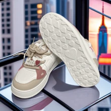 Love Shoes Cute Anti Slip Casual Shoes Cute Platform Fashion Women's Shoes Sneakers - Blanco - Ver 5