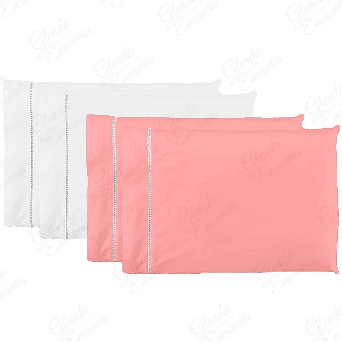4 Pillowcases Pecal Flex- FP - White-rose - View 1