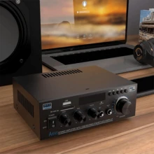 Amplificador De Potência De Áudio Ak45 2*40w - Preto - Visão 2
