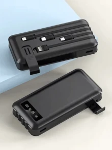 Portable Power Bank Charger 20000mah Universal Output 4 Cables - Ngẫu nhiên - Xem 3