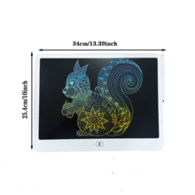 1 pieza Tableta de escritura LCD de 13/16 pulgadas, Pizarra de garabatos para niños, Tablero de dibujo LCD de pantalla grande