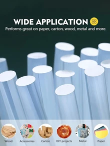 5/20/50/100pcs Mini Hot Glue Sticks - High Strength & Fast Drying, Suitable For Most Hot Glue Guns, For DIY Crafting On Wood, Metal, Glass, Fabric & More Materials | Essential For Crafters