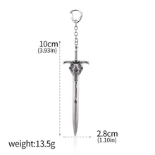 1 pezzo Portachiavi/ Ciondolo alta qualità Spada di Artorias di Dark Souls 3, Spada del cavaliere Camminatore dell'Abisso, Accessorio per uomo, borsa, cosplay