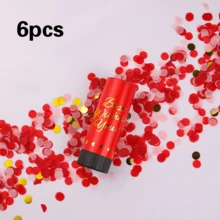 弹簧迷你五彩纸屑爆破器适用于生日派对、节日宴会、圣诞派对、乔迁庆宴、婚礼、彩色纸屑手持中心装饰爆破器 - 6種顏色規格 - 查看 27