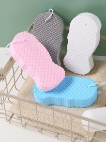 1/2/4 Stück Badeschwamm mit 3D-Struktur, sanfter Peelingschwamm, hautfreundlicher und wiederverwendbarer Badezimmerschwamm für den Sommer, effektive Reinigung und Peeling ohne Hautreizungen, geeignet für Dusche und Spa, sanfte Reinigung für alle Hauttypen, ideal als Badezimmerdekoration zu Hause und für den Familiengebrauch