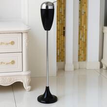 Little Glass Anti-Odor Telescopic Stainless Steel Floor Ashtray Chrome Plated 3 Heights Support - 黑色 - 查看 9