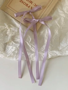 8个彩色蝴蝶结发夹，时尚优雅，小巧便携，时尚发饰，最佳礼物，简约高贵，扁平爪夹，头部饰品，发卡，夏季，假日，旅行 - 彩色 - 查看 6