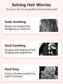 D1049648S Lược tạo kiểu tóc xoăn, lược chải tóc xoăn mềm mại, dễ dàng chải, tạo hình và tạo kiểu tóc xoăn cho nam và nữ trên tóc khô hoặc ướt, giảm xơ rối. - Nhiều màu - Xem 9