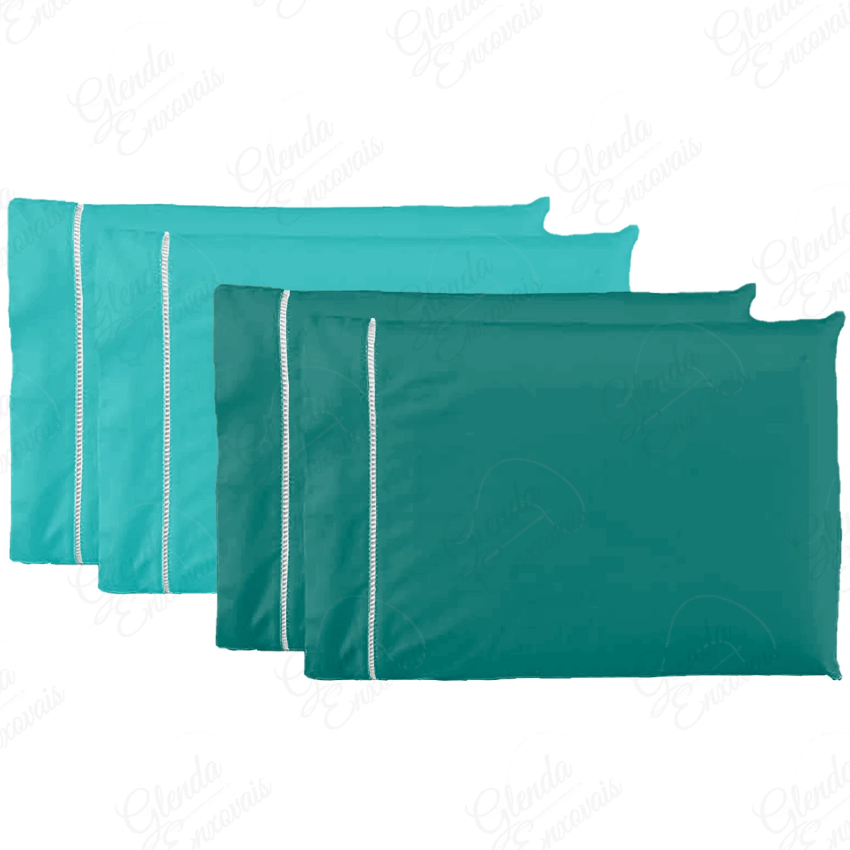 4 Pillowcases Pecal Flex- FP - 薄荷綠-翠綠色 - 查看 1